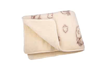 Vlněná deka dětská Merino ovečka oboustranná