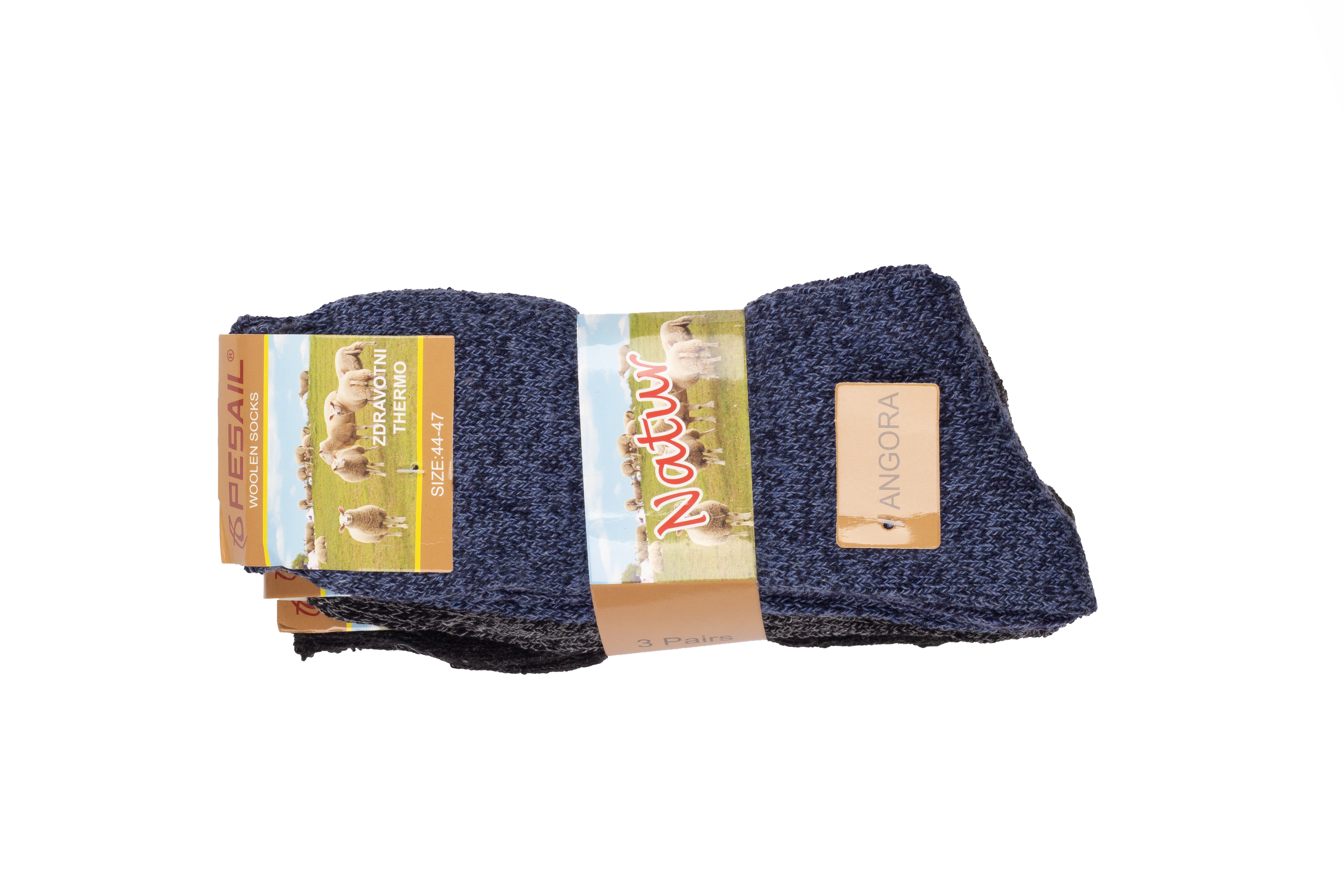 Ponožky Zdravotní THERMO dámské 90%vlny 3 páry