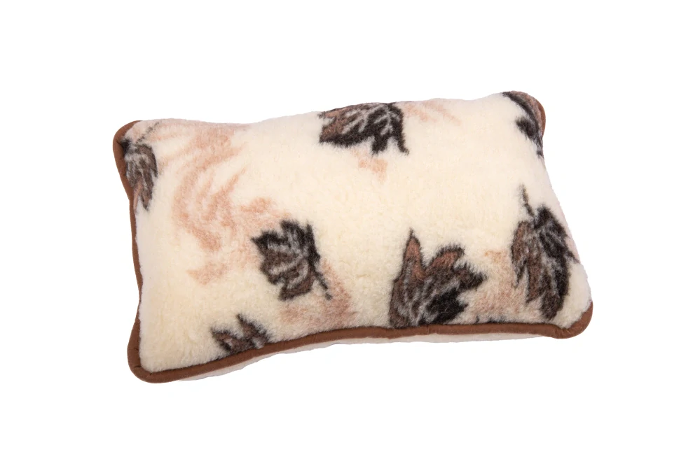 Polštář z ovčí vlny MERINO čtverec vzor