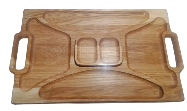 Dubové servírovací prkénko hranaté