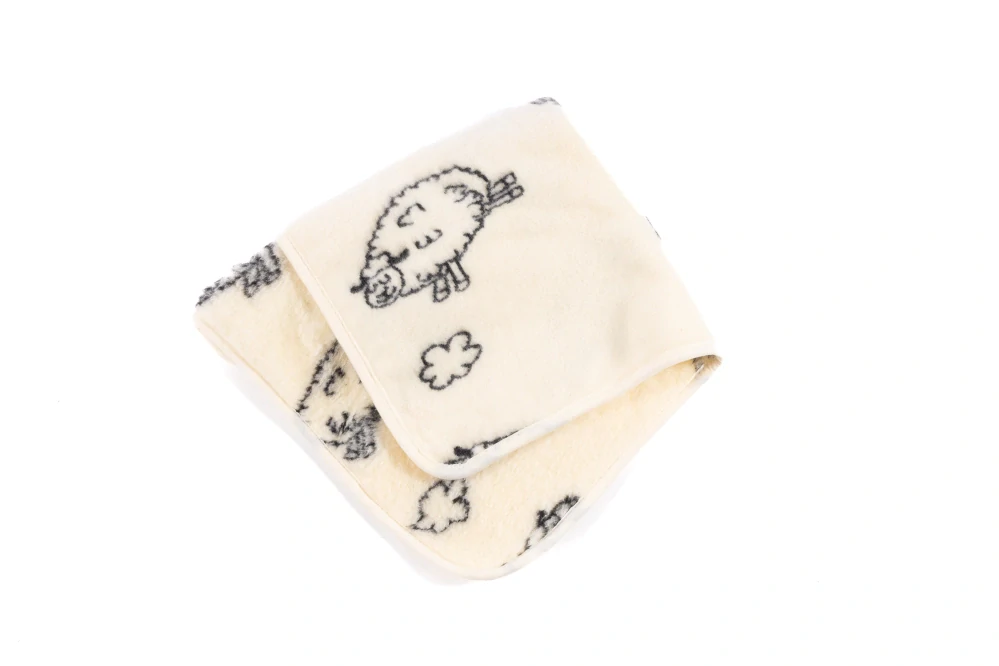 Dětská vlněná deka 2v1 ovečka černá