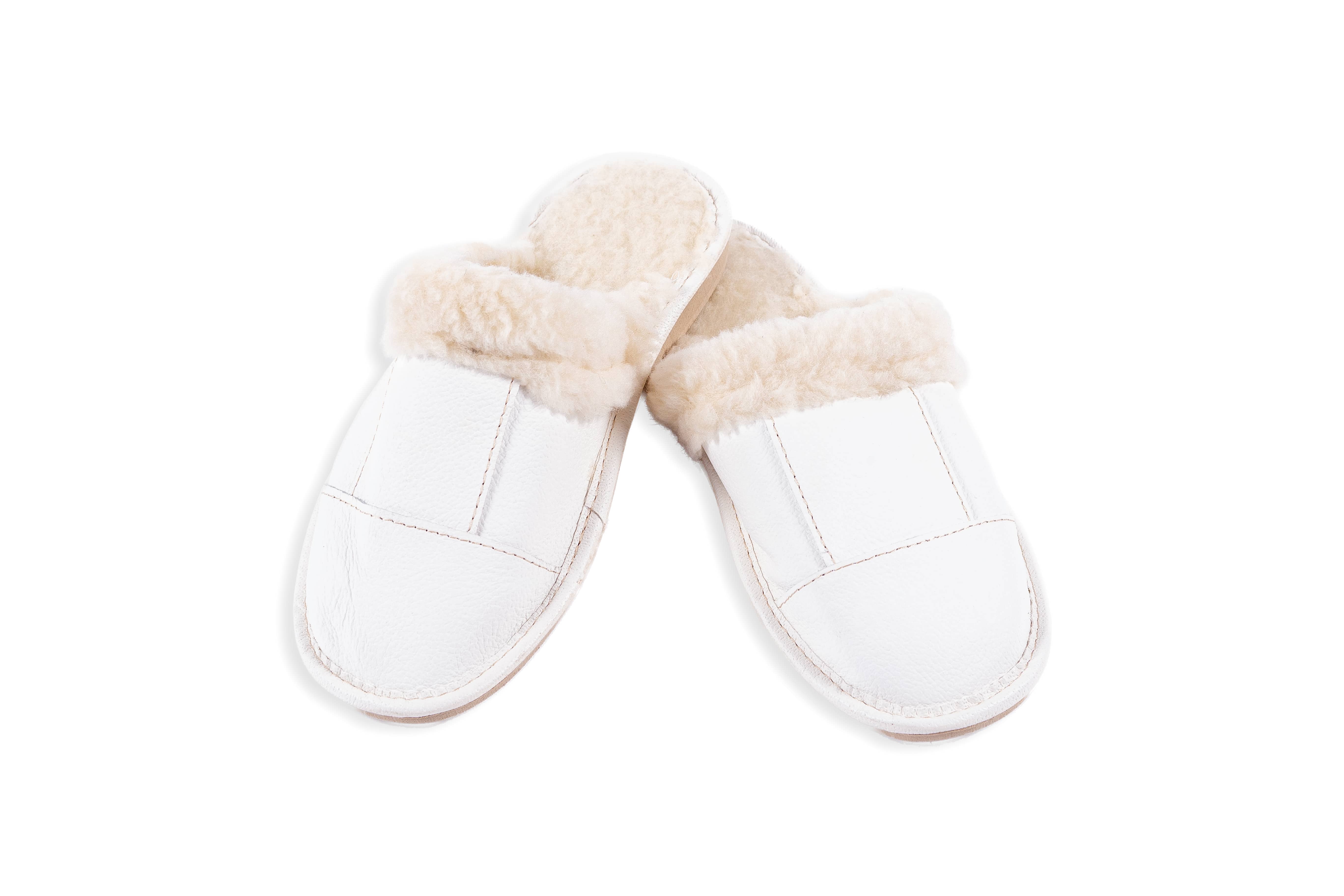 Luxusní dámské pantofle s ovčí vlnou