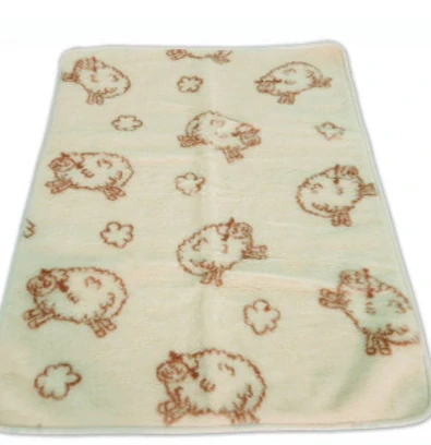 Vlněná deka dětská Merino ovečka oboustranná