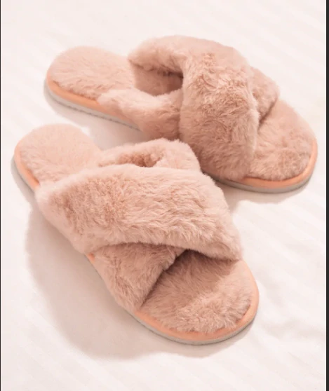 Dámské lázeńské pantofle béžové