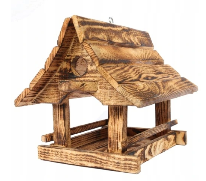 Dřevěné krmítko pro ptáky velké