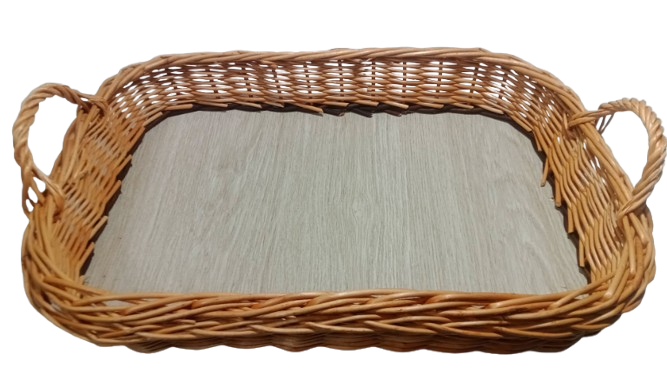 Proutěný podnos s ušima