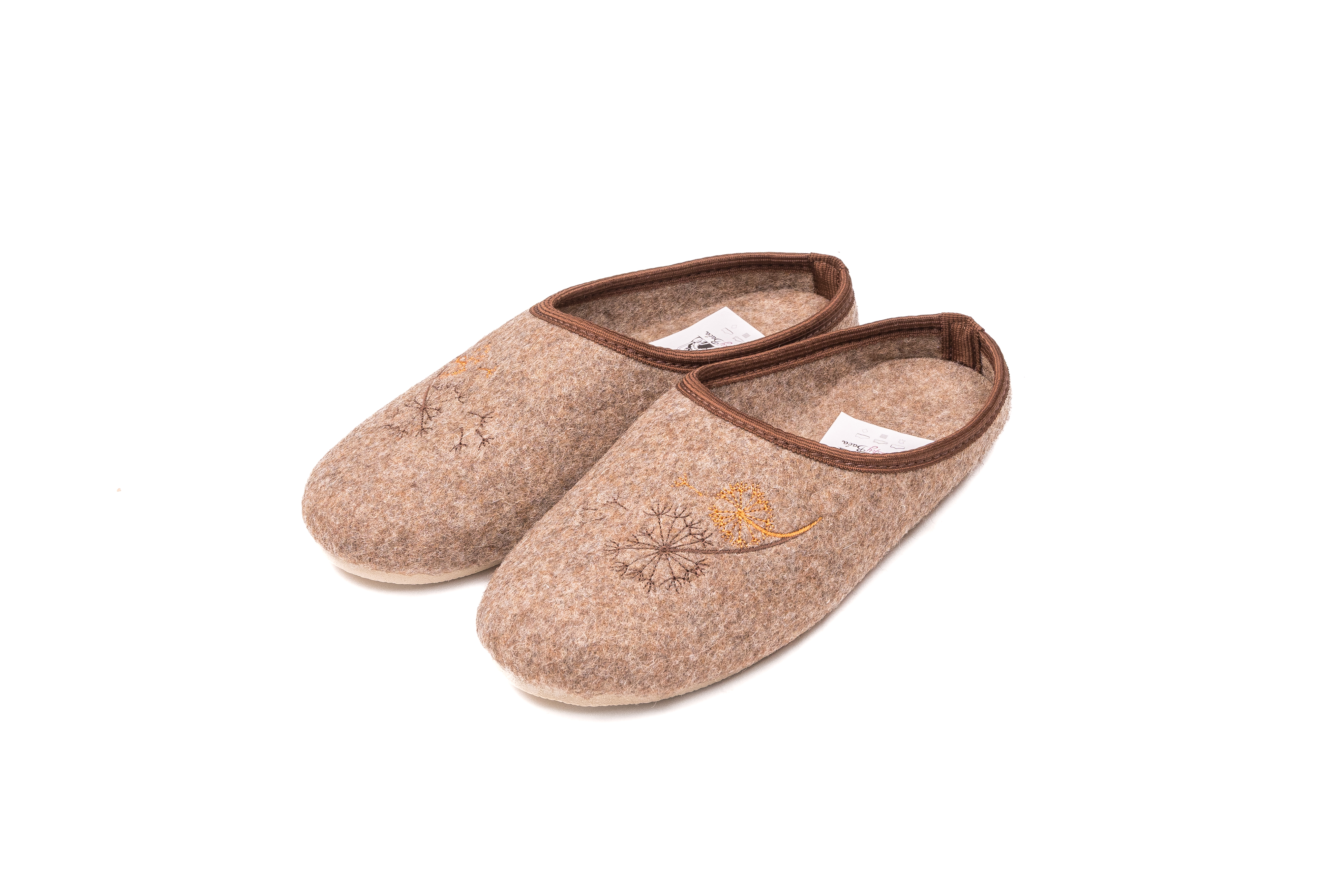 Filcové  dámské nazouváky Cappucino