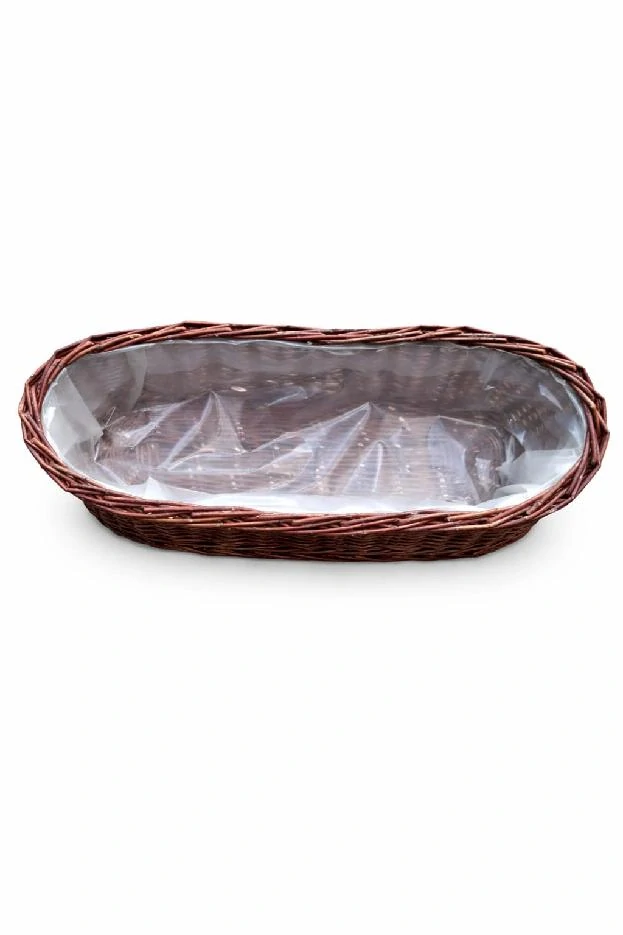 Proutěný květináč ovál 50cm