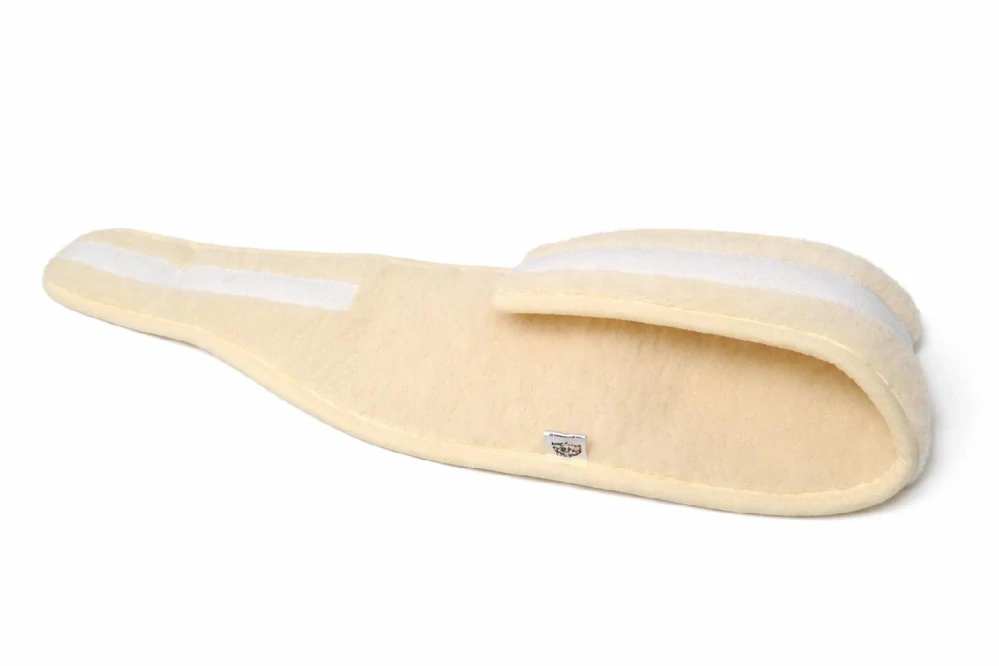 Vlněný ledvinový pás na suchý zips