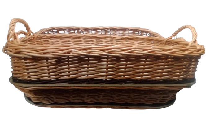 Proutěný podnos s ušima