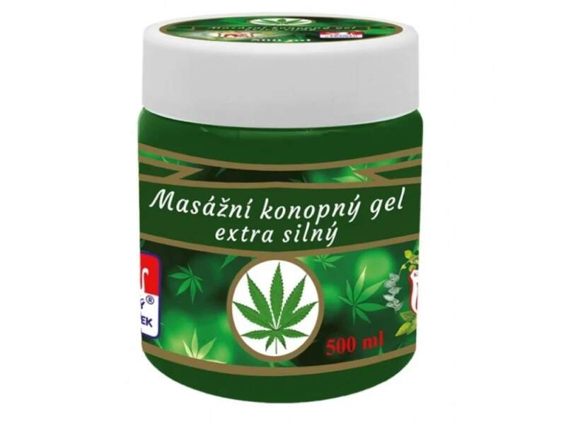 Masážní Konopný Gel Extra Silný 500ml