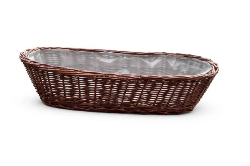 Proutěný květináč ovál 50cm
