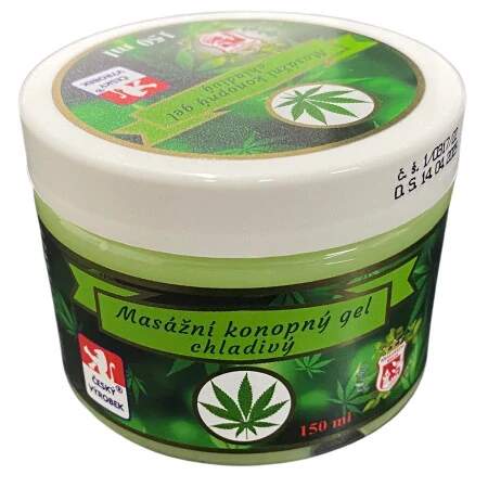 Masážní konopný gel chladivý 150ml