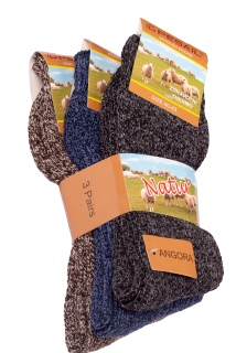 Ponožky Zdravotní THERMO pánské 90%vlny 3 páry