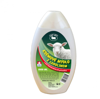 Antibakteriální krémové mýdlo s lanolinem