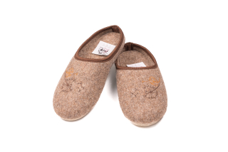 Filcové  dámské nazouváky Cappucino