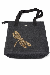 Filcová taška na zip Vážka