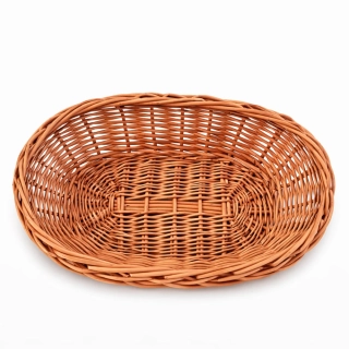 Proutěná ošatka ovál přírodní