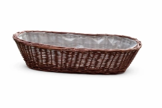 Proutěný květináč ovál 50cm